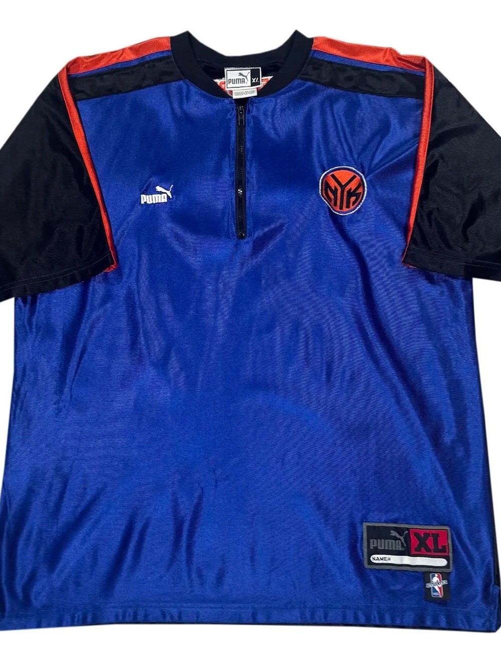 Vintage Puma New York Knicks Shoot Around Shirt (Size XL)